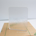 Lámina de policarbonato transparente en relieve de plástico duro